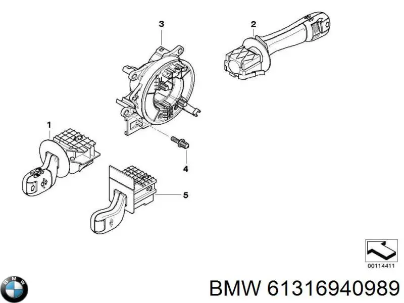 Interruptor de control de crucero BMW 61316940989 precio, desde 366,51 EUR