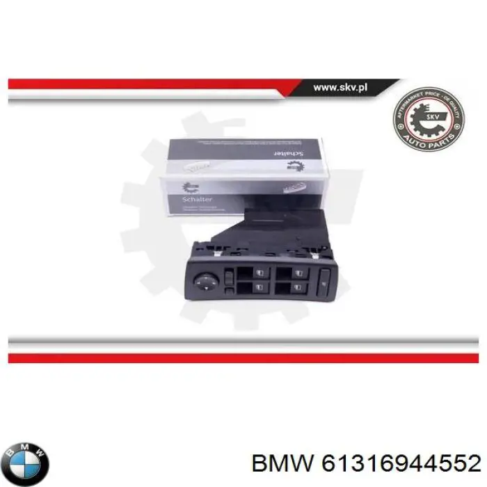 61316944552 BMW unidad de control elevalunas delantera izquierda