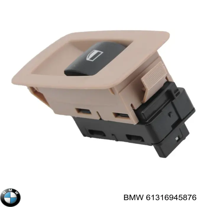 Botón de encendido, motor eléctrico, elevalunas, puerta trasera derecha para BMW 3 (E36)