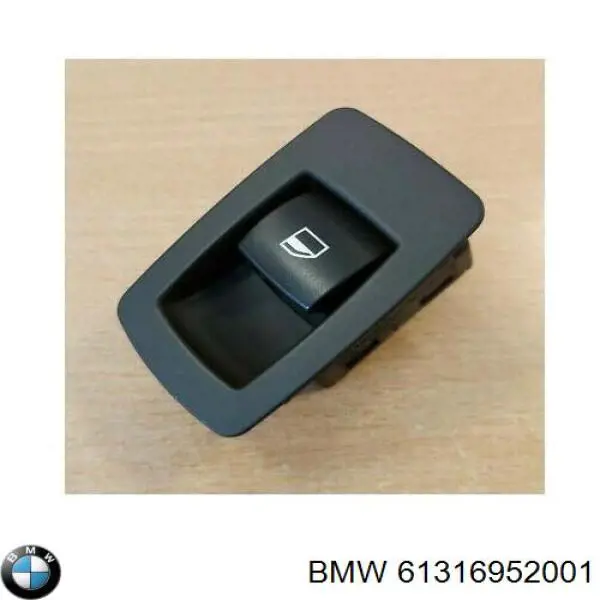 61316952001 BMW botón de elevalunas delantero derecho