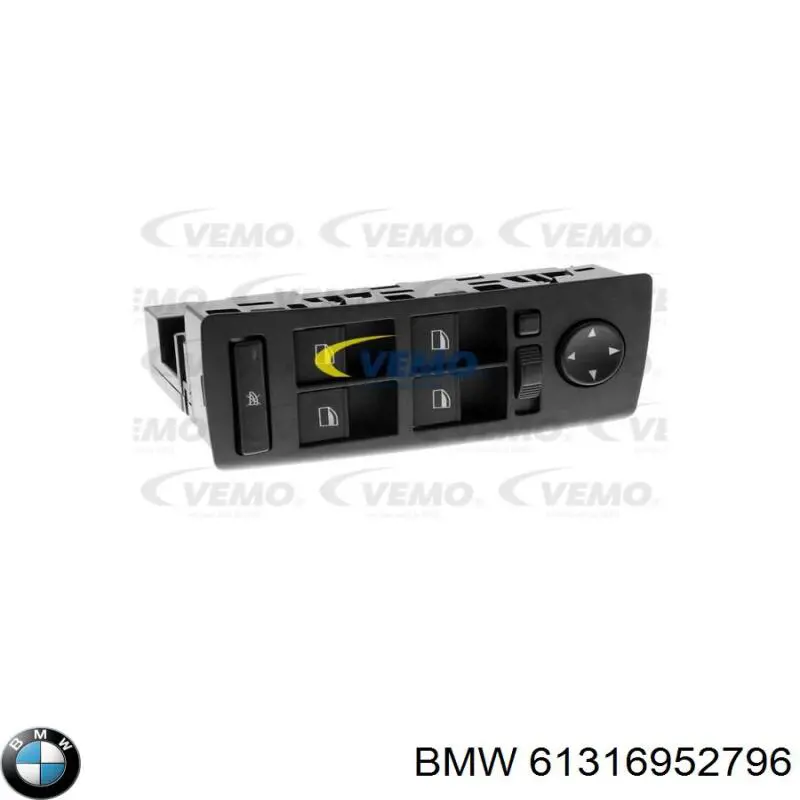 Comprar 61316952796 BMW Interruptor de elevalunas delantera izquierda