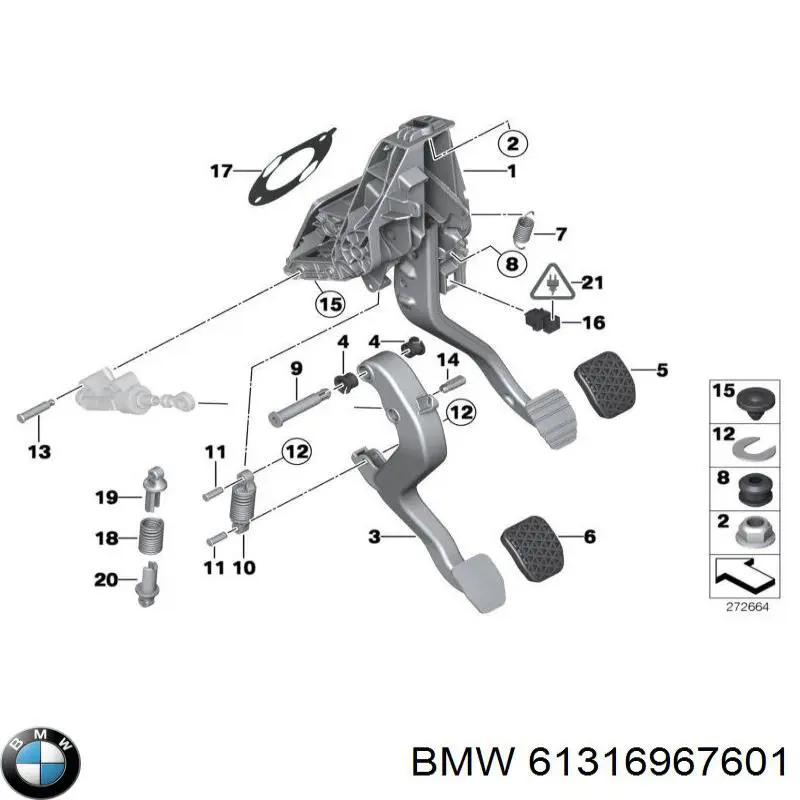 Comprar 61316967601 BMW Interruptor de luz de freno