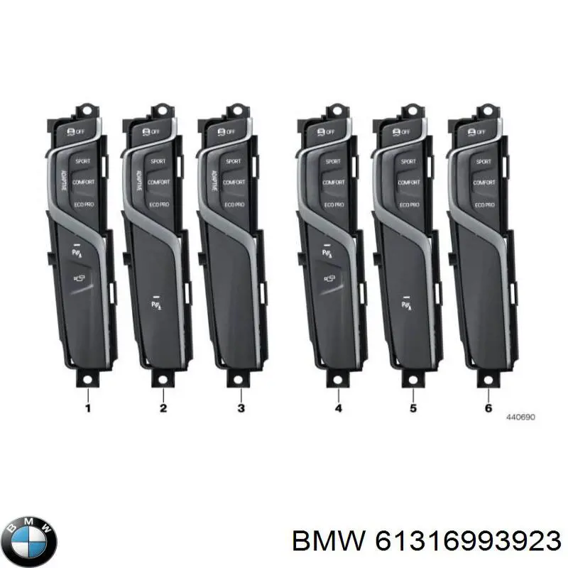 Bloque de botones de la consola central BMW 61316993923 precio, desde 95,83 EUR