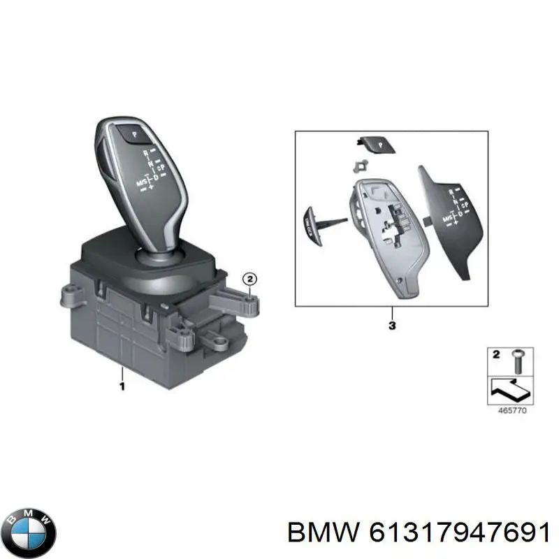 61317947691 BMW palanca selectora cambio de marcha