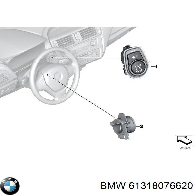 Boton De Arranque De El Motor para BMW 3 (F30, F80)