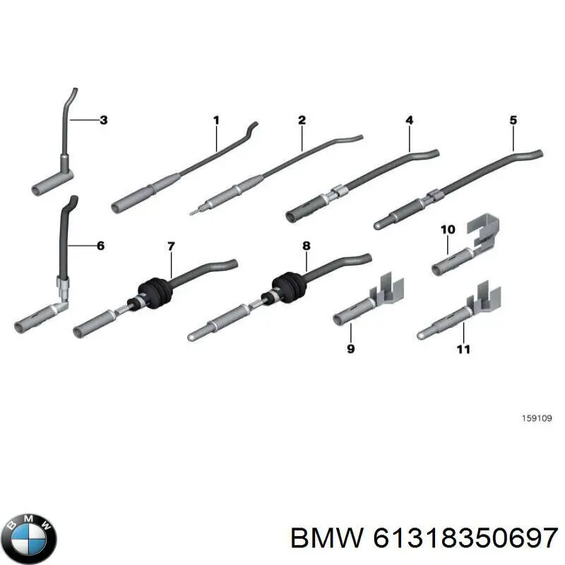 Mando de luces izquierdo para BMW 5 (E34)