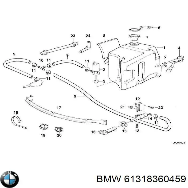 Sensor de nivel del depósito de líquido limpiaparabrisas BMW 61318360459 precio, desde 22,69 EUR