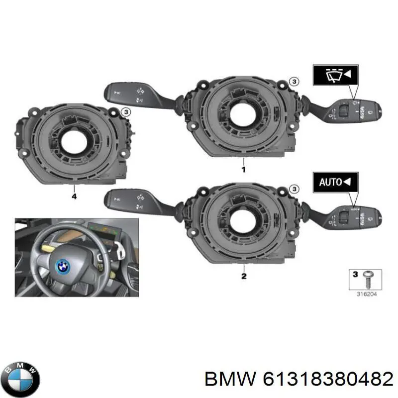 Comprar 61318380482 BMW Anillo AIRBAG