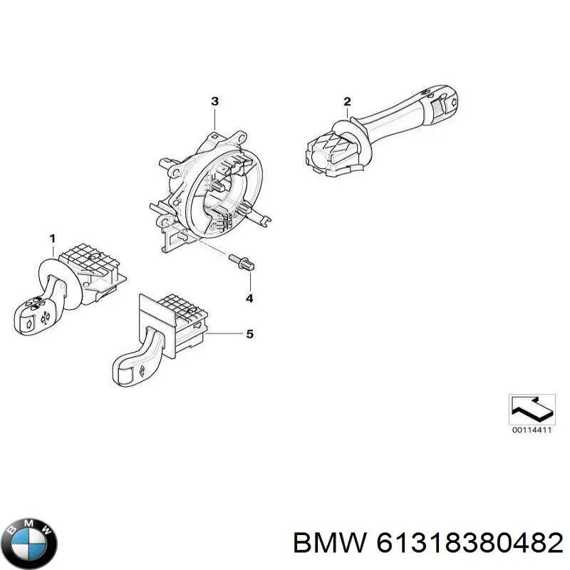 Anillo de contacto del volante BMW 61318380482 precio, desde 1,78 EUR