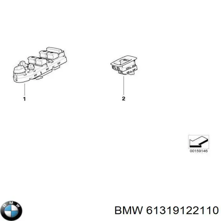 Unidad de control de elevalunas delantera izquierda BMW 61319122110 precio, desde 54,83 EUR