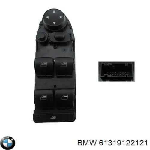 61319122121 BMW interruptor de elevalunas delantera izquierda