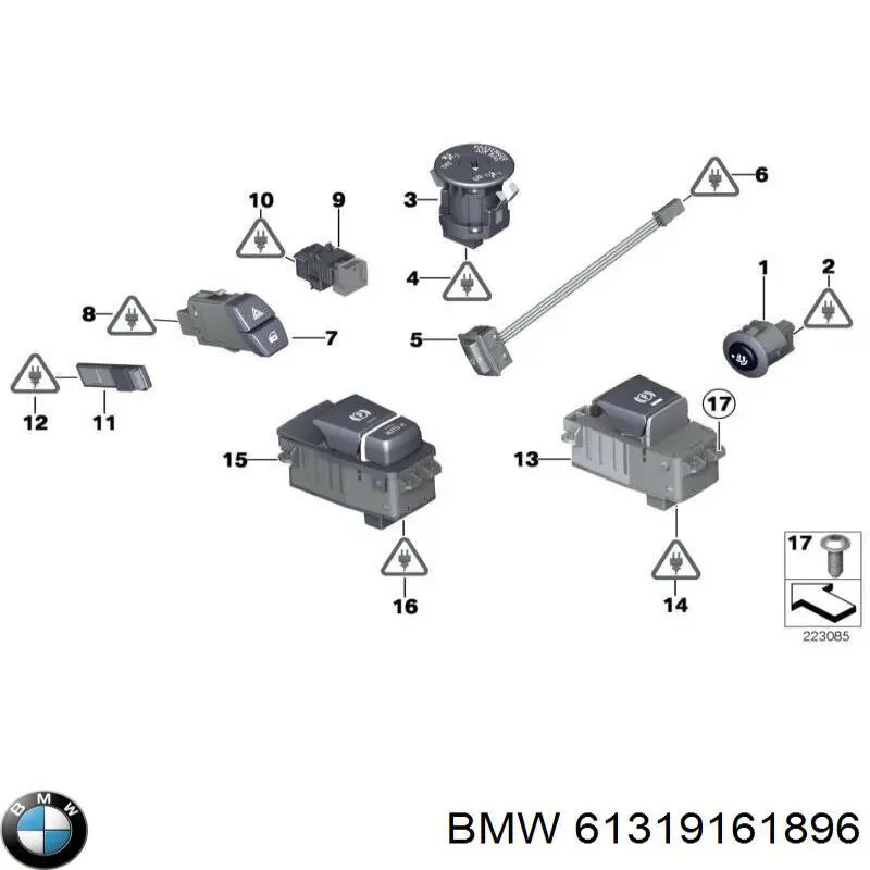 Boton De Alarma para BMW 7 (F01, F02, F03, F04)