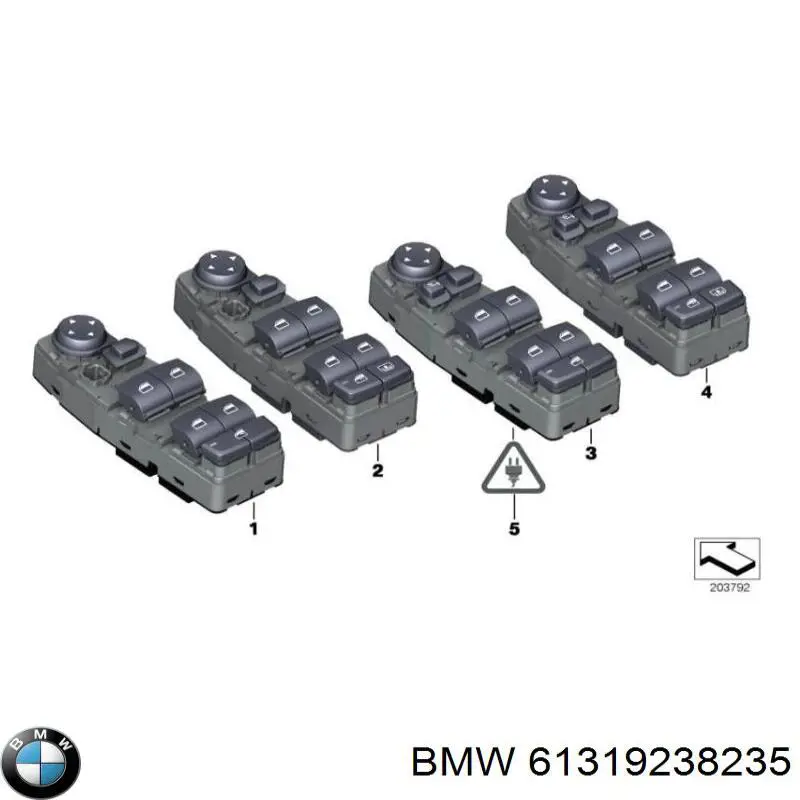 Unidad de control de elevalunas delantera izquierda BMW 61319238235 precio, desde 95,83 EUR