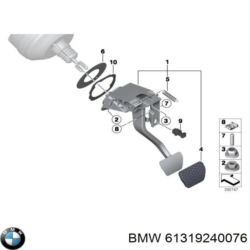 61319240076 BMW interruptor luz de freno