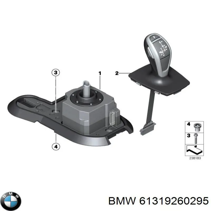 61319260295 BMW mecanismo de selección de marcha (cambio)