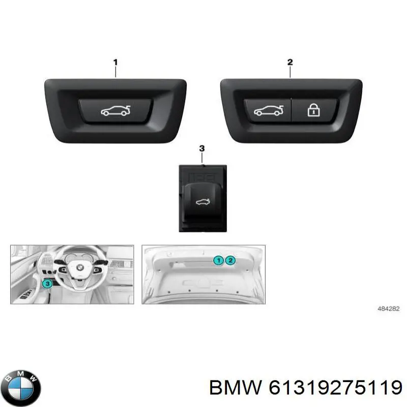 Manecilla de puerta de maletero exterior BMW 61319275119 precio, desde 53,72 EUR