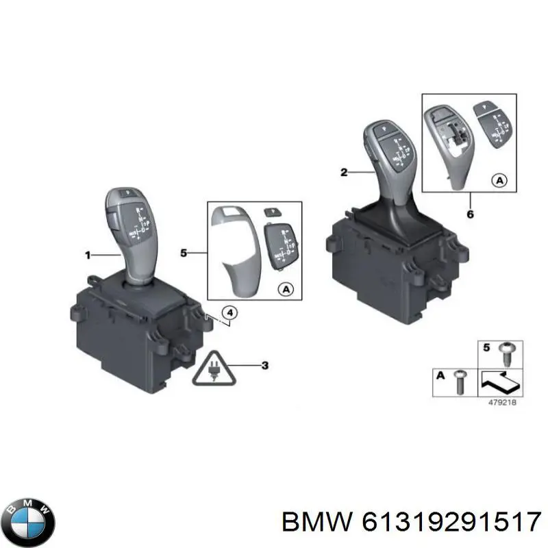 61319291517 BMW palanca de cambios