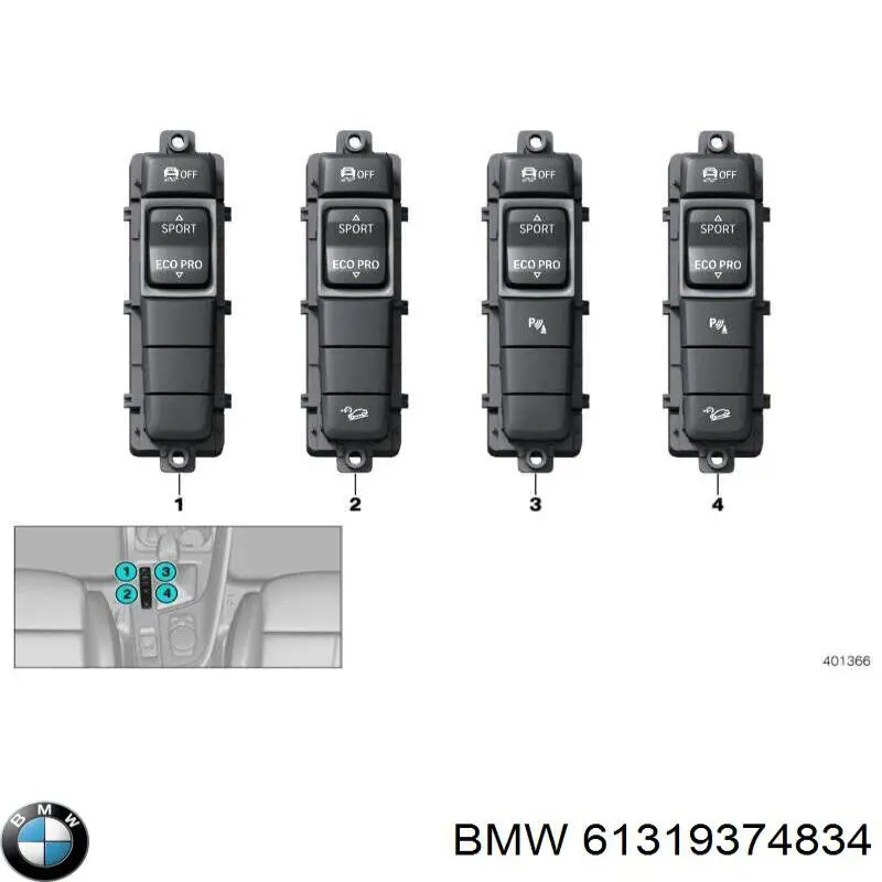 61319374834 BMW