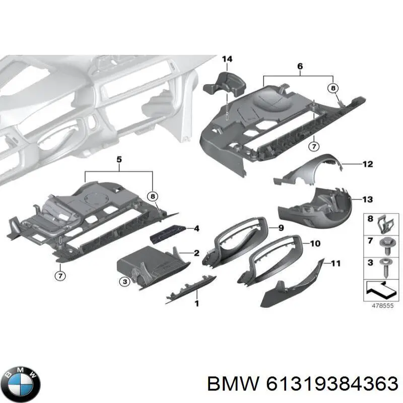  BMW 61319384363 precio, desde 71,15 EUR