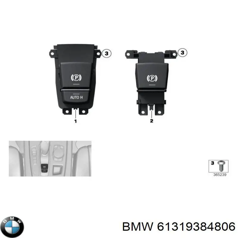 Comprar 9163293 BMW Botón de encendido de calefacción del asiento