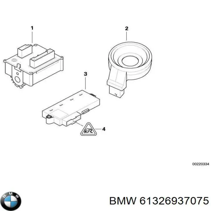 61326937075 BMW interruptor de encendido / arranque