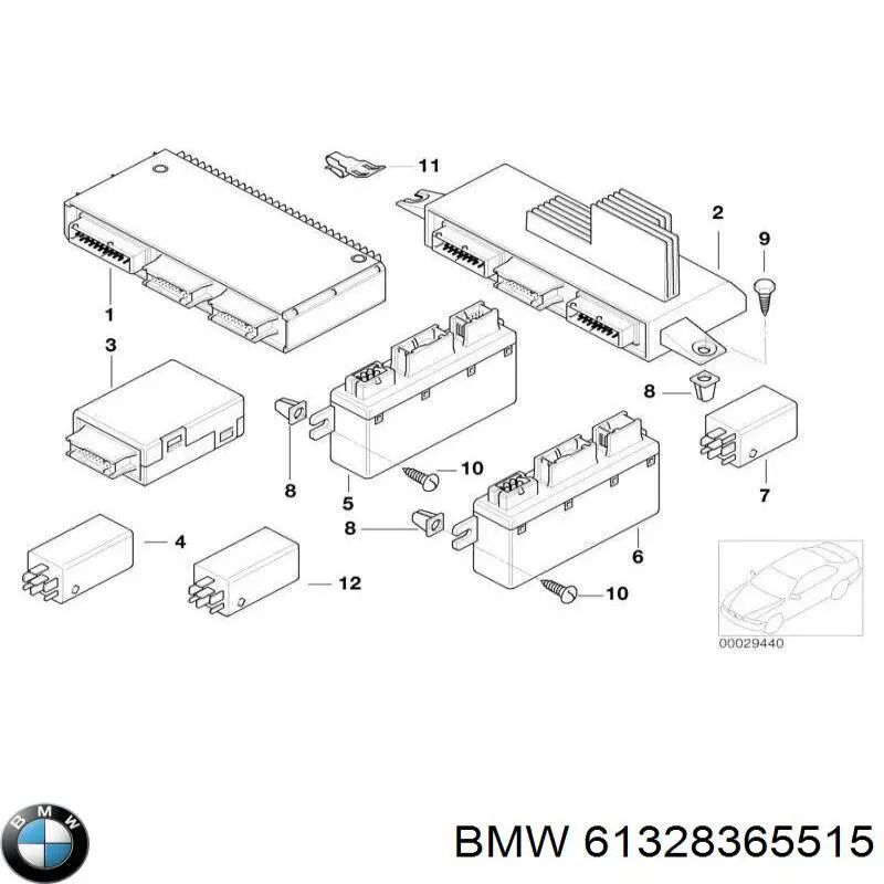 61328365514 BMW Conmutador de encendido