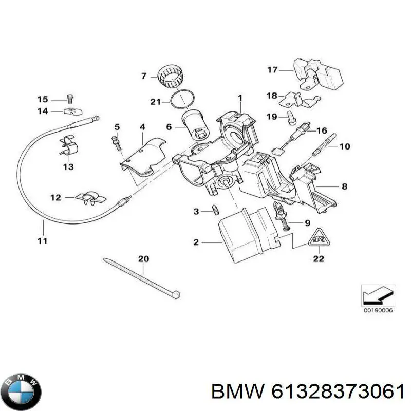 Interruptor de encendido para BMW 7 (E38)