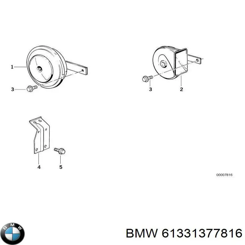 Claxon BMW 61331377816 precio, desde 40,91 EUR