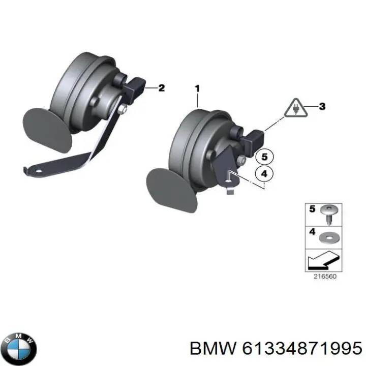 Claxon para BMW 7  F01, F02, F03, F04