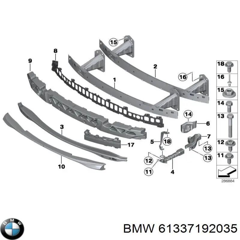 Claxon 61334366505 BMW