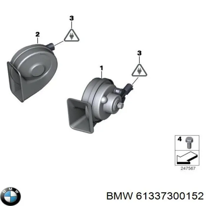 61337300152 BMW Claxon