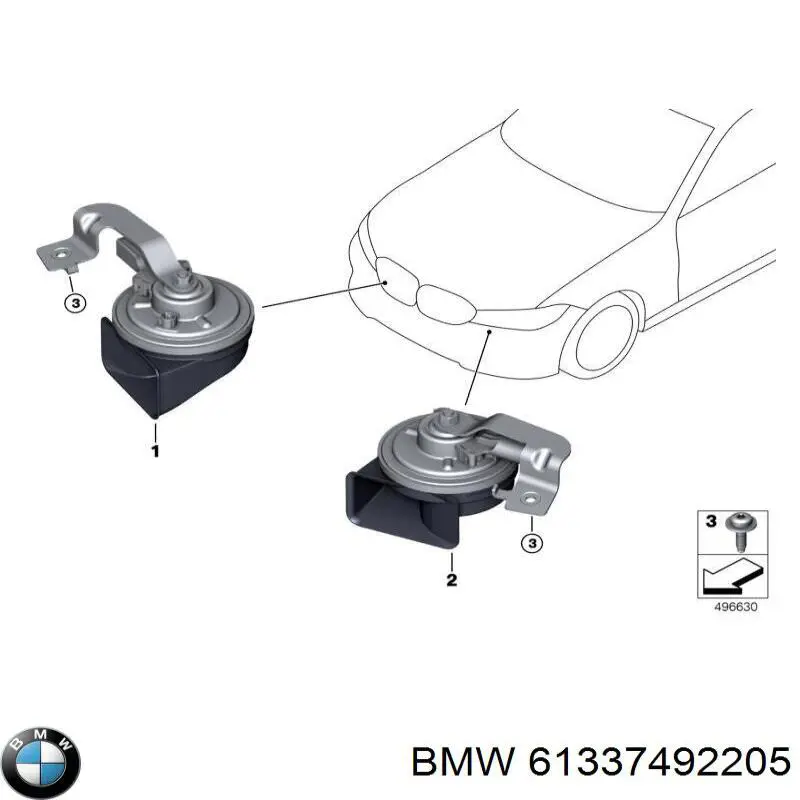 61337492205 BMW bocina