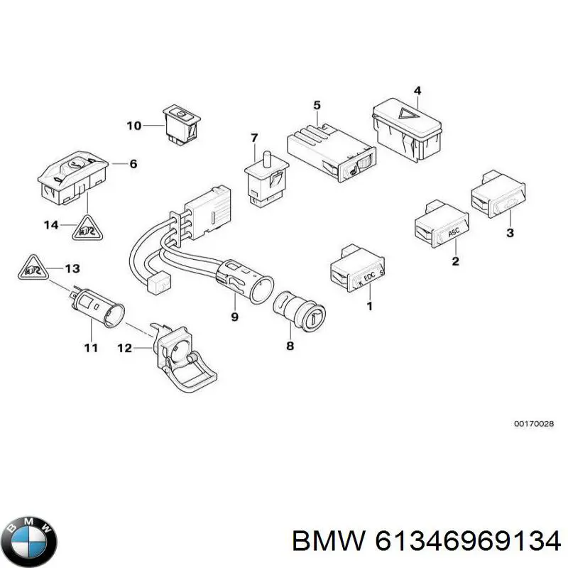 Encendedor de cigarillos para BMW 3 (E46)