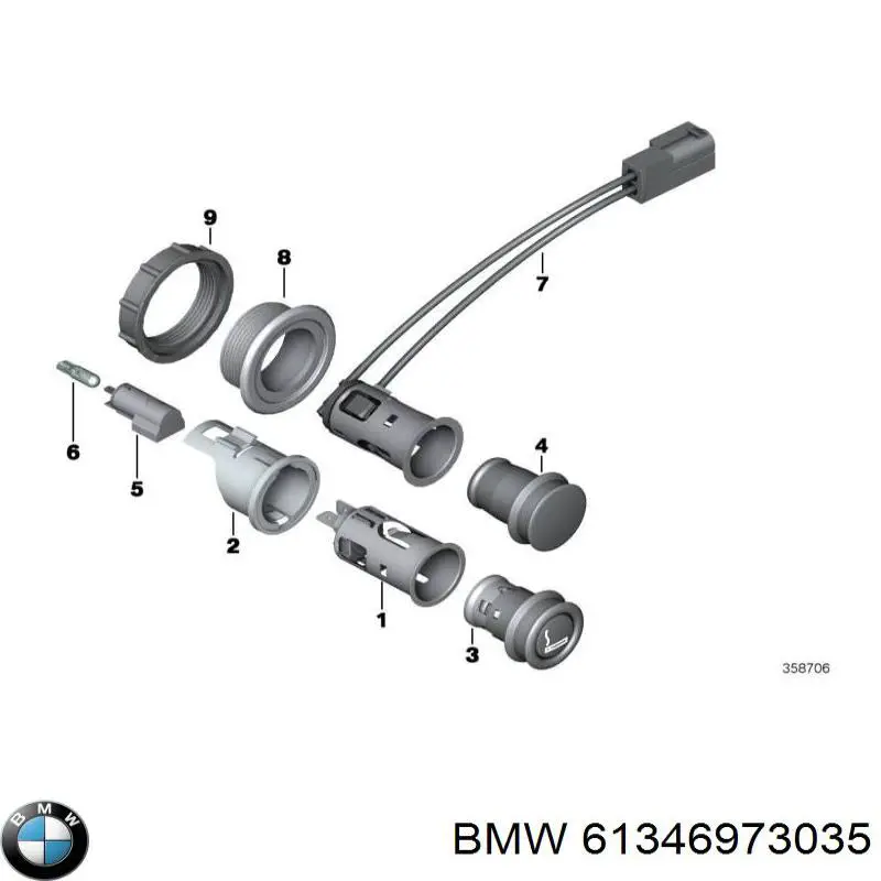  BMW 61346973035 precio, desde 8,64 EUR