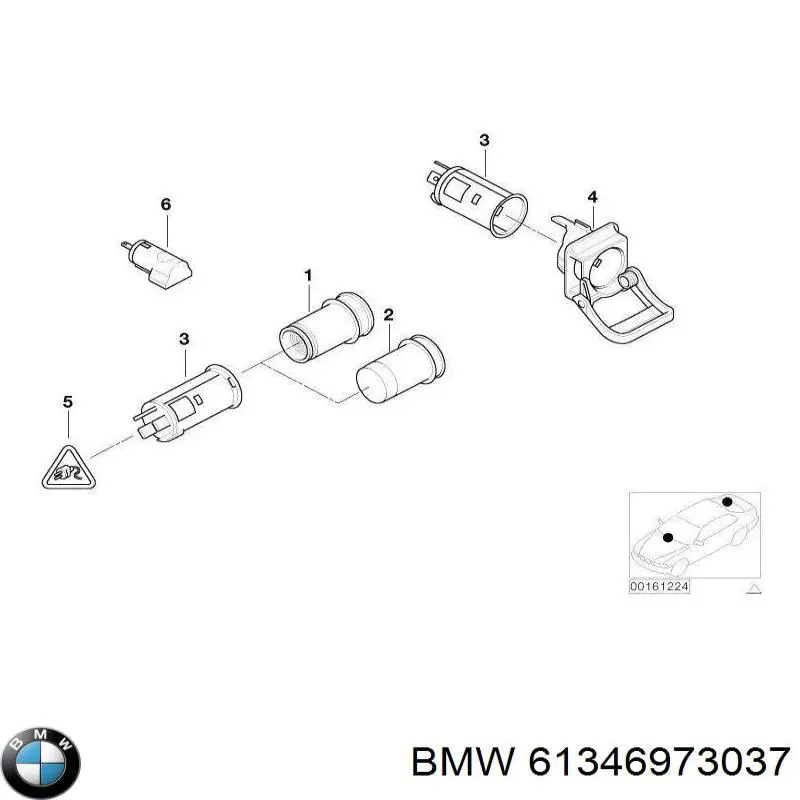 Base Encendedor De Cigarrillo para BMW X3 (E83)