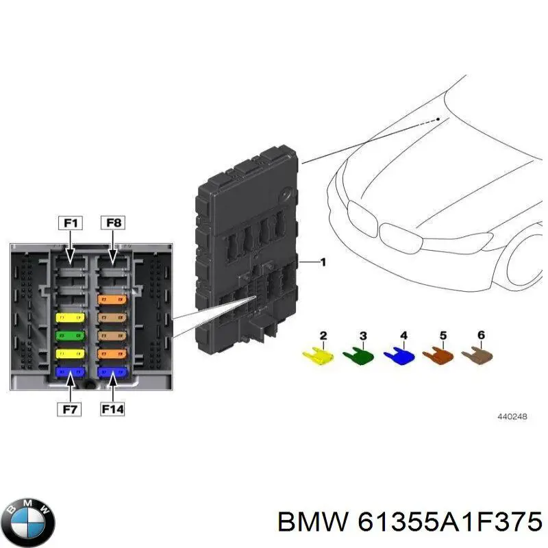 61355A1F375 BMW