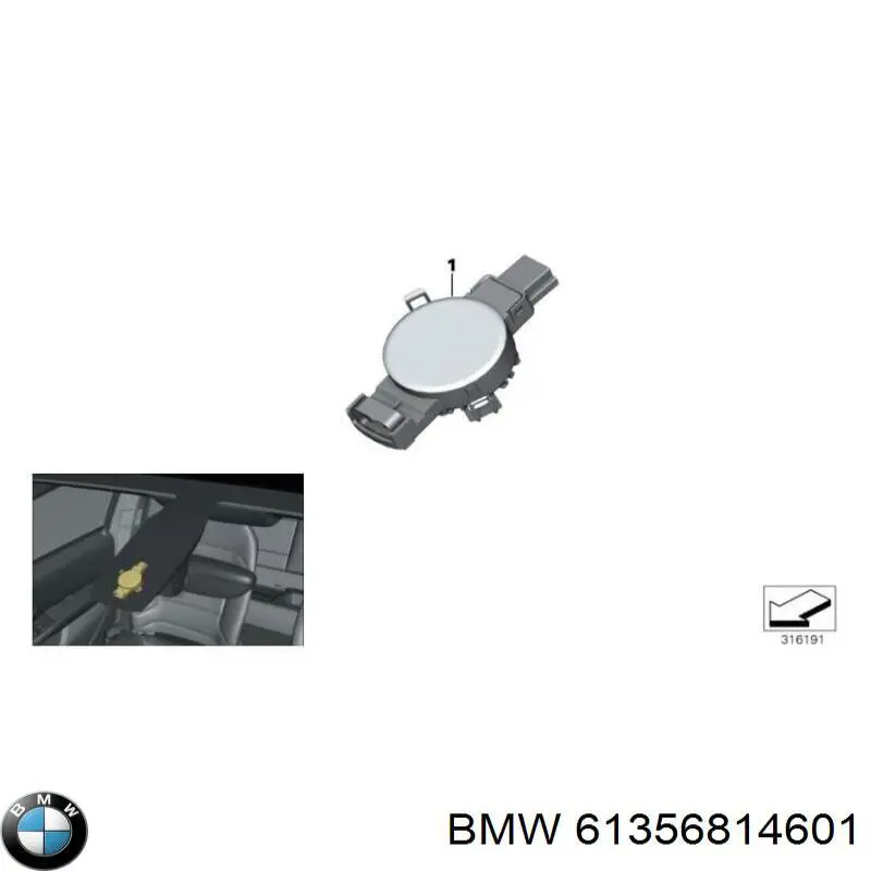Sensor de lluvia BMW 61356814601 precio, desde 106,00 EUR