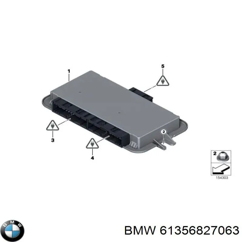 61356827063 BMW modulo de control de faros (ecu)