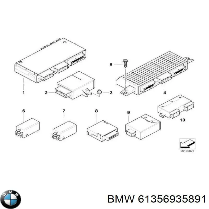 Unidad de control, cierre centralizado para BMW X5 (E53)