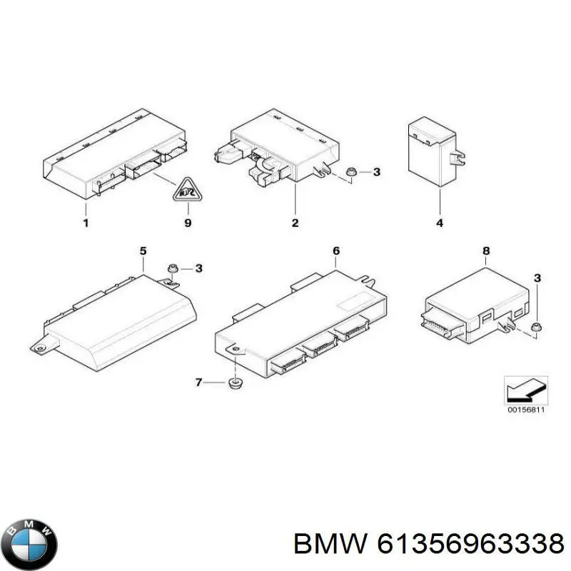 Módulo de confort BMW 61356963338 precio, desde 63,89 EUR