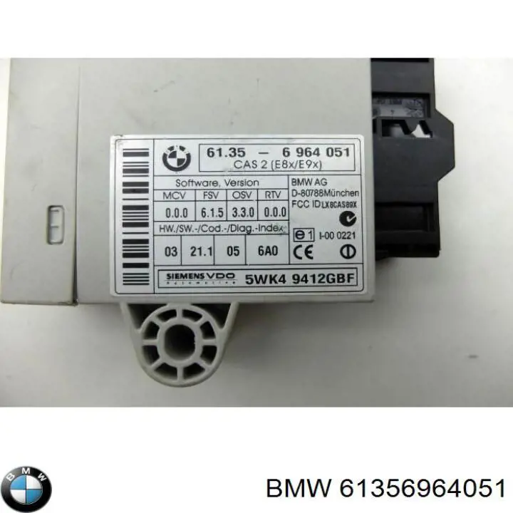 61356964051 BMW Módulo de control del inmovilizador