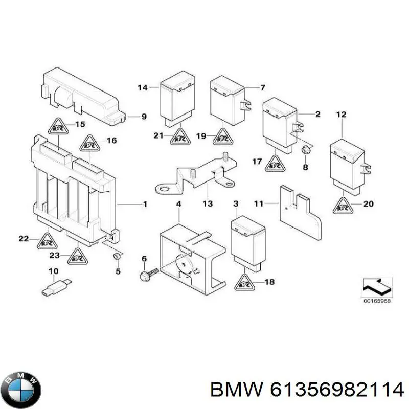 61356982114 BMW Módulo de confort