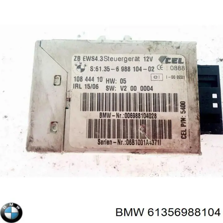 61356988104 BMW Módulo de control del inmovilizador