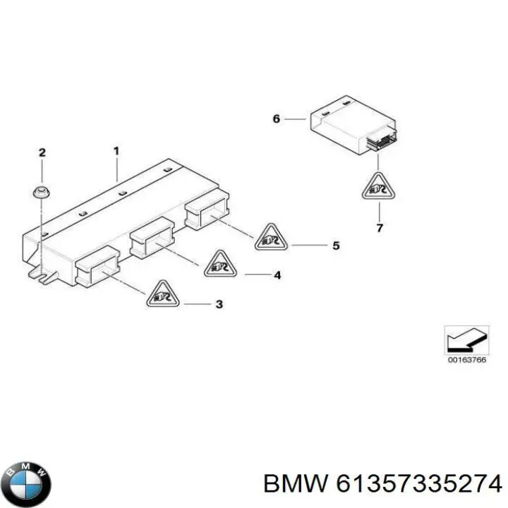 Comprar 7335274 BMW Módulo de control de apertura de la tapa del maletero