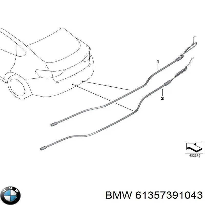 Comprar 61357391043 BMW Sensor de apertura de la tapa del maletero