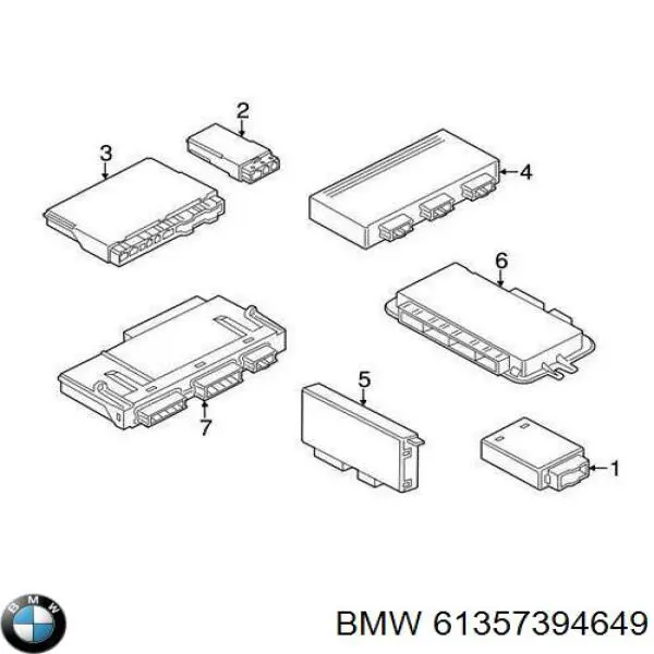 61357394649 BMW unidad de control para abrir el maletero