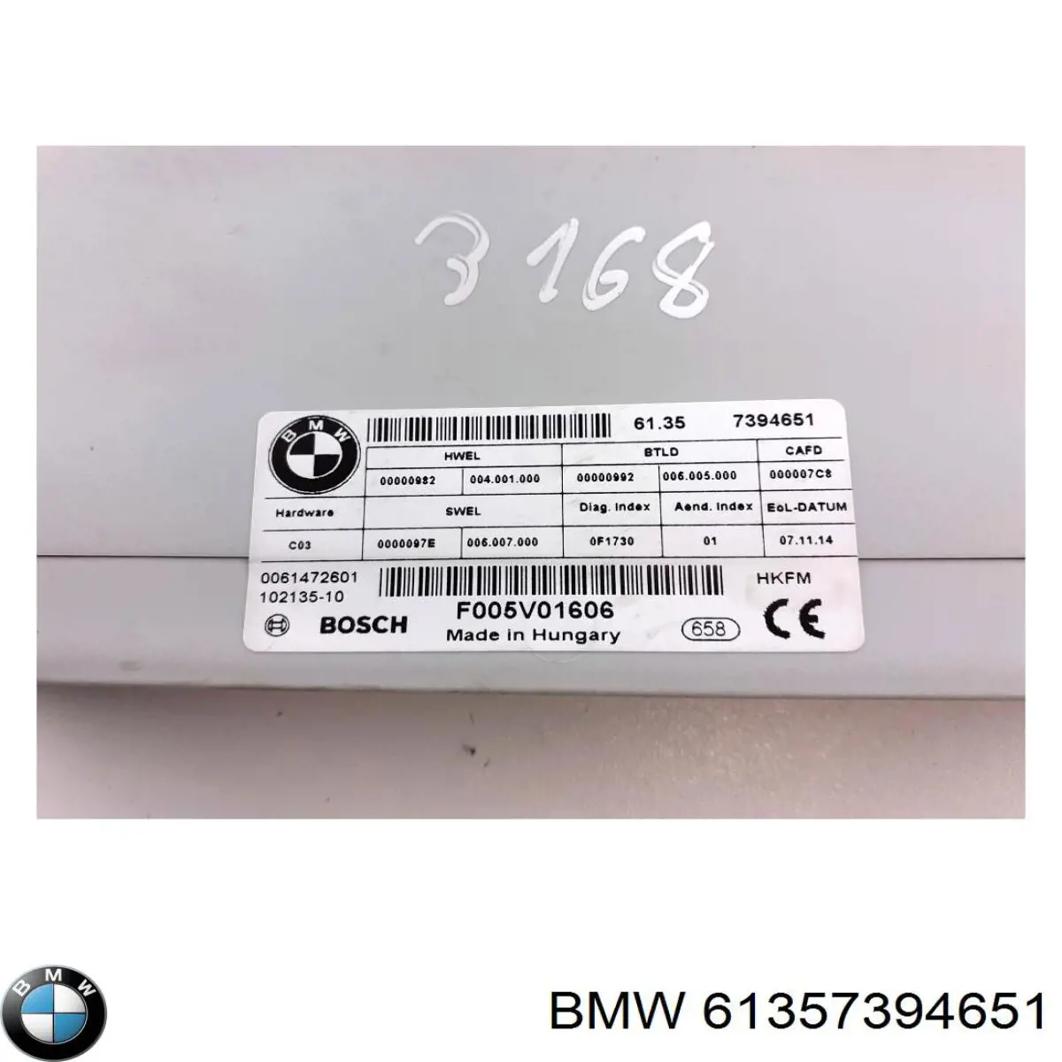 Comprar 61357394651 BMW Módulo de control de apertura de la tapa del maletero