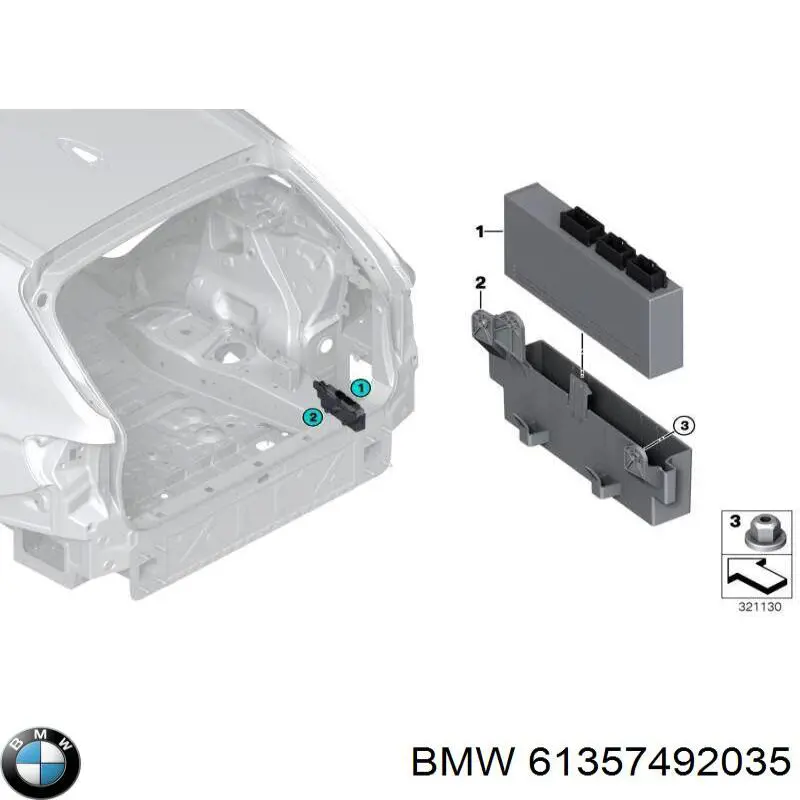 Módulo de control de apertura de la tapa del maletero BMW 61357492035 precio, desde 168,43 EUR