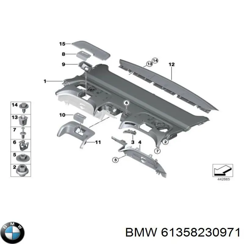  BMW 61358230971 precio, desde 1,71 EUR