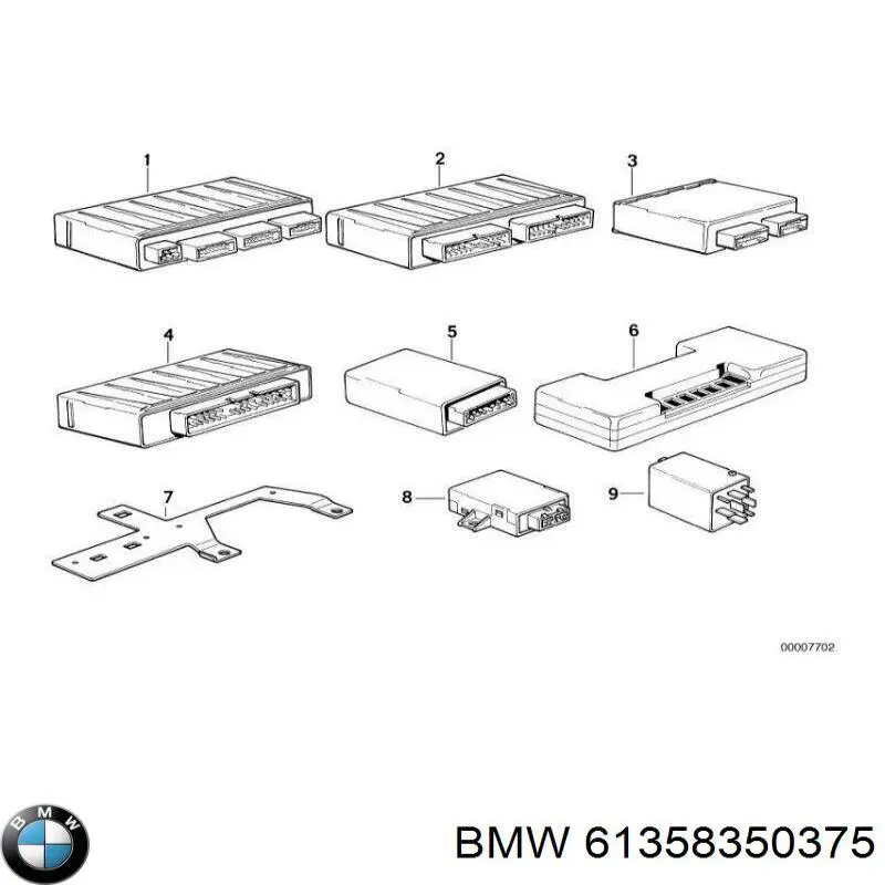 61358350375 BMW módulo luz y check control